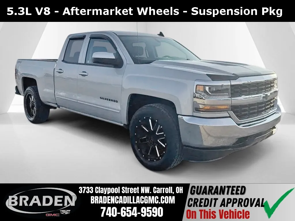 Silver 2018 Chevrolet Silverado 1500 LT for sale in Carroll, OH