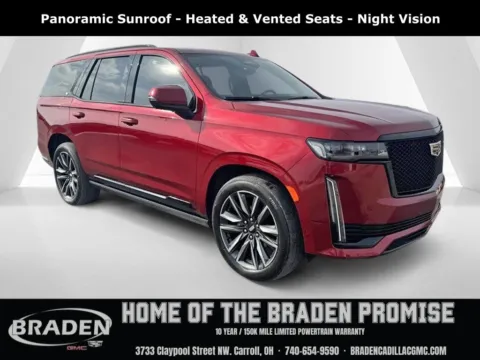 Red 2021 Cadillac Escalade Sport Platinum for sale in Carroll, OH