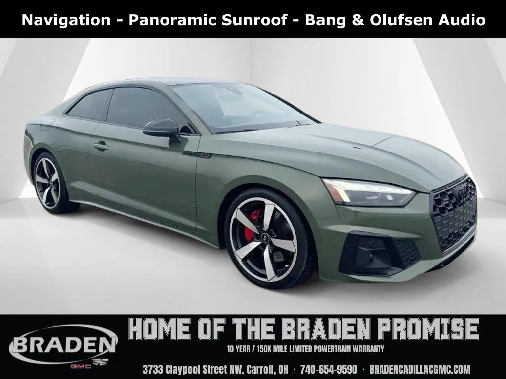 Green 2022 Audi A5 45 S line Premium Plus for sale in Carroll, OH