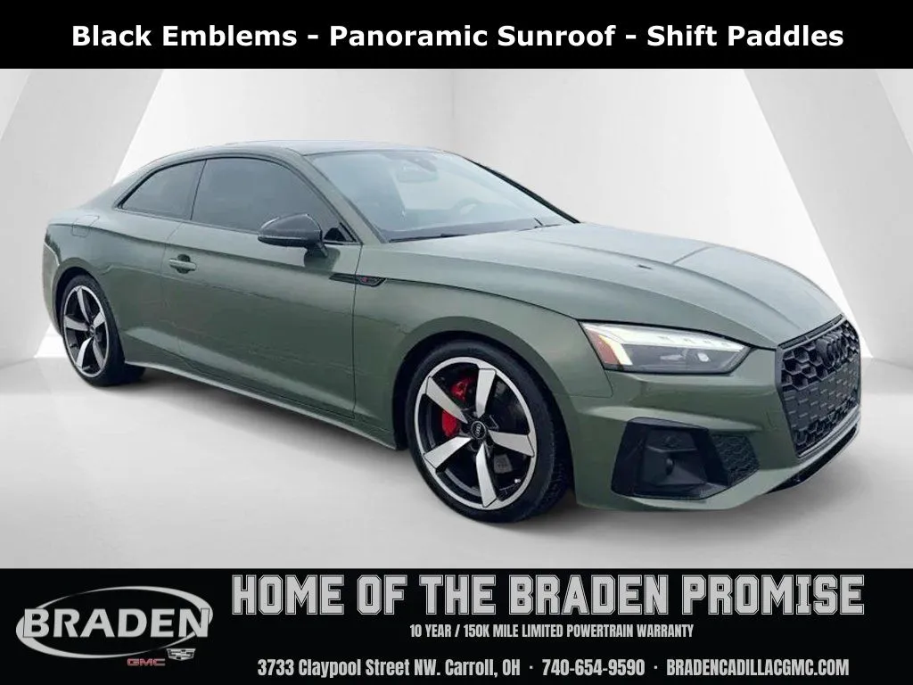 Green 2022 Audi A5 45 S line Premium Plus for sale in Carroll, OH