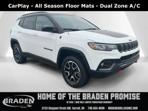 White 2024 Jeep Compass Trailhawk for sale in Carroll, OH