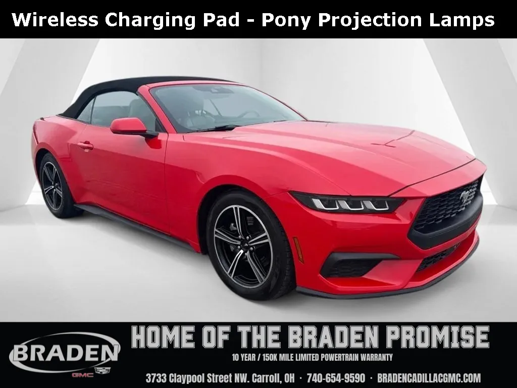 Red 2024 Ford Mustang EcoBoost Premium for sale in Carroll, OH