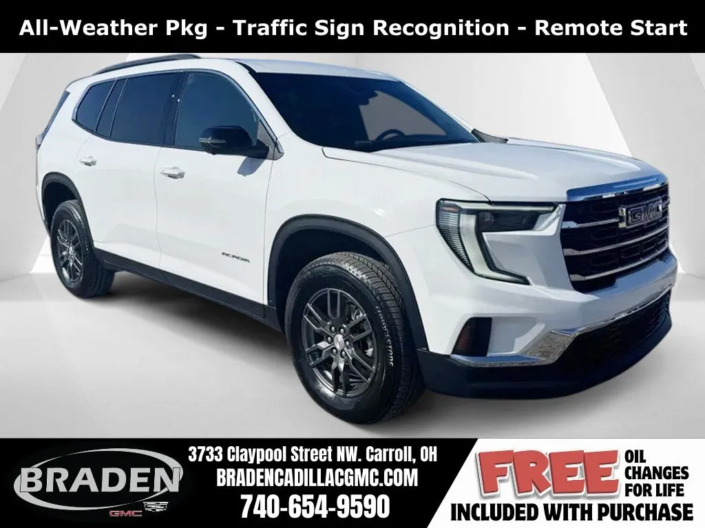 White 2026 GMC Acadia Elevation for sale in Carroll, OH