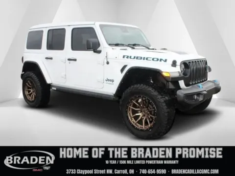 White 2022 Jeep Wrangler Unlimited Rubicon 4xe for sale in Carroll, OH