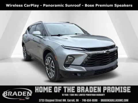 Gray 2025 Chevrolet Blazer RS for sale in Carroll, OH