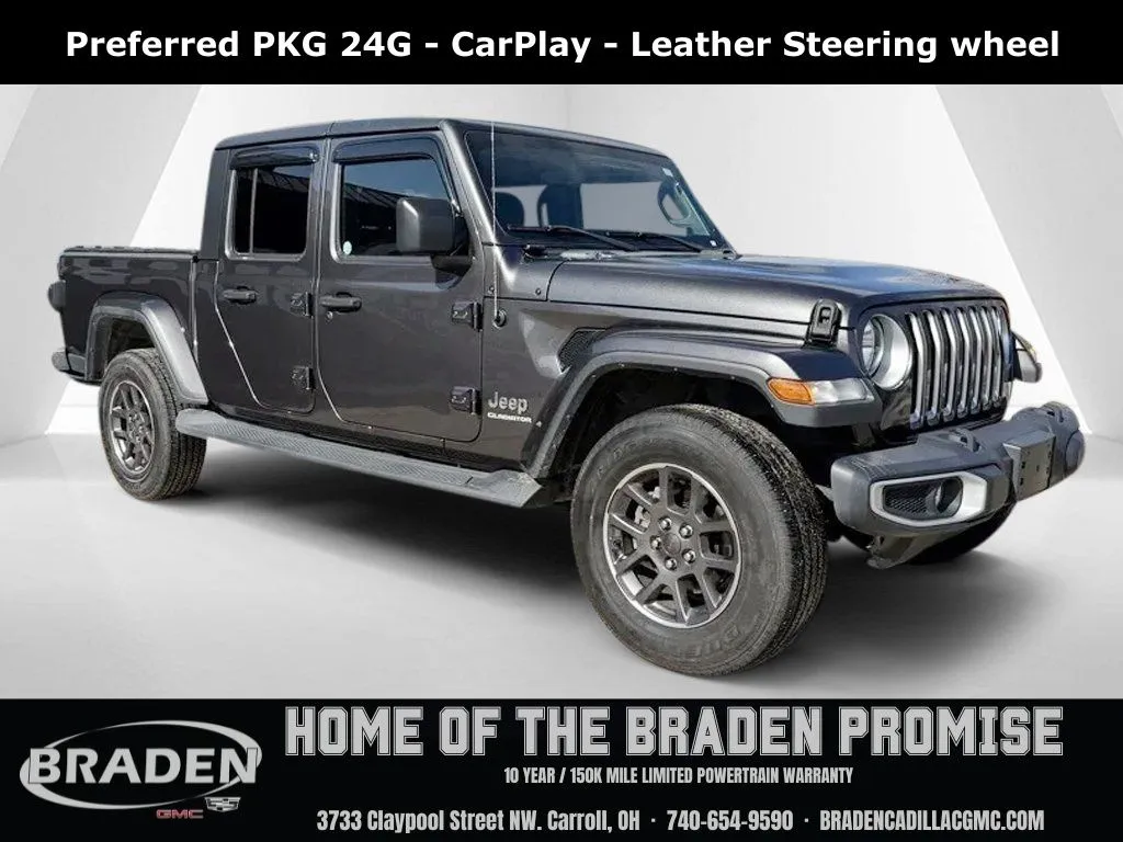 Gray 2021 Jeep Gladiator Overland for sale in Carroll, OH