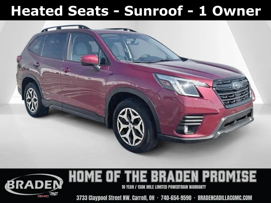 Red 2024 Subaru Forester Premium for sale in Carroll, OH