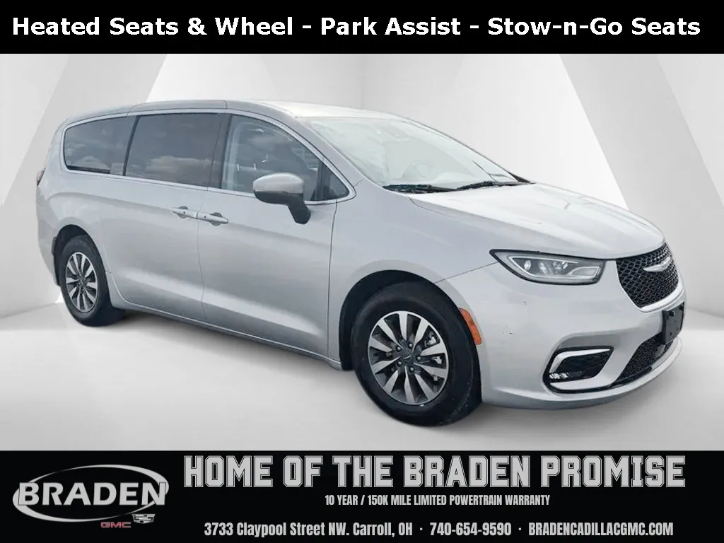 Silver 2023 Chrysler Pacifica Hybrid Touring L for sale in Carroll, OH