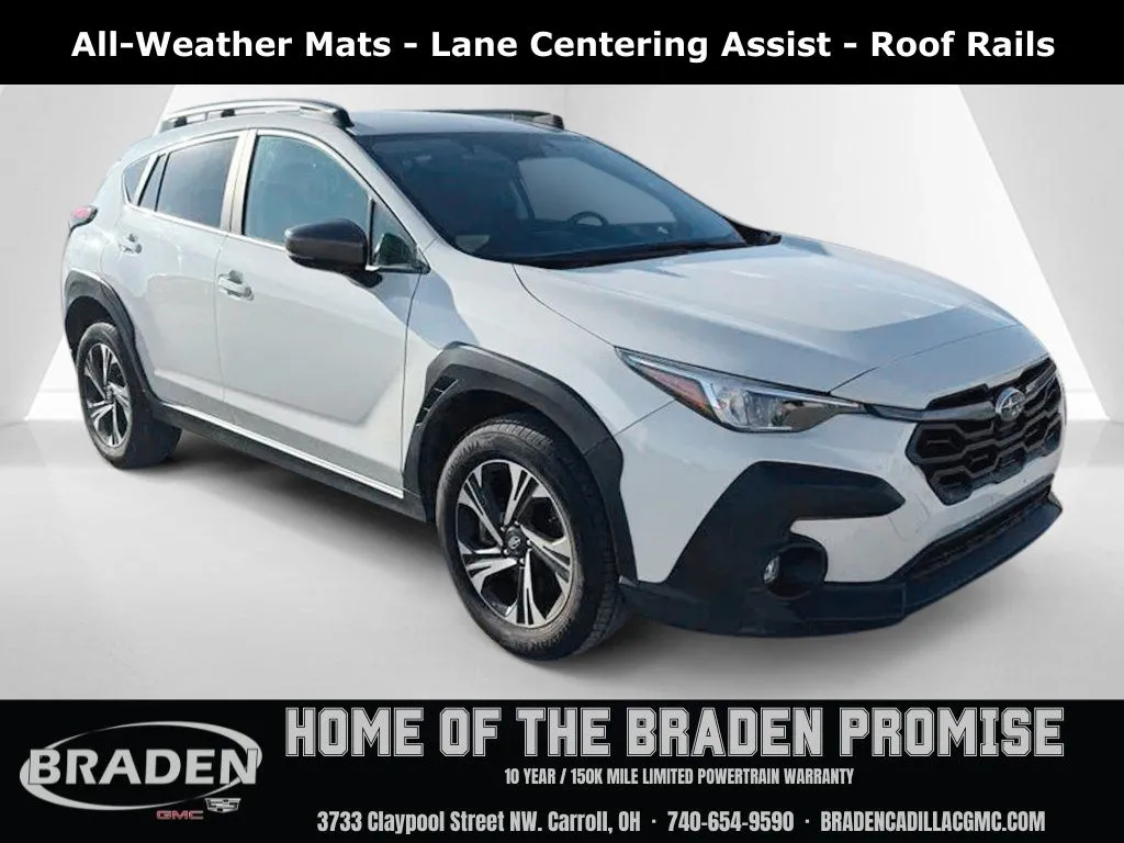 White 2024 Subaru Crosstrek Premium for sale in Carroll, OH