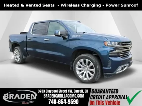 Blue 2019 Chevrolet Silverado 1500 High Country for sale in Carroll, OH
