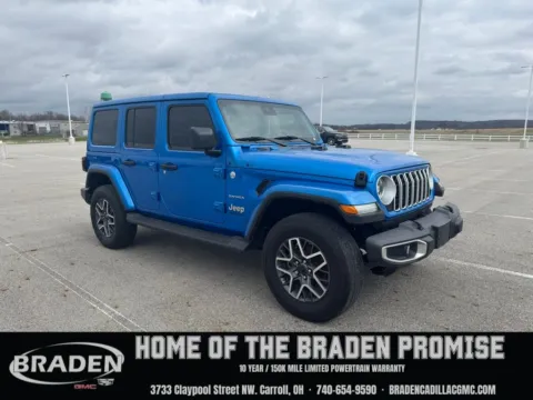 Gray 2024 Jeep Wrangler Sahara for sale in Carroll, OH