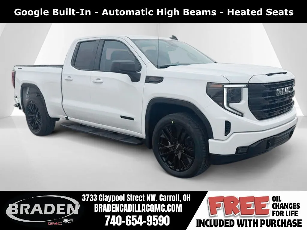 White 2026 GMC Sierra 1500 Elevation for sale in Carroll, OH