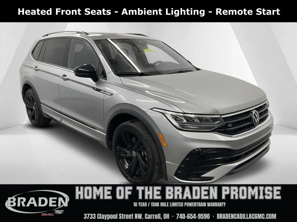 Silver 2024 Volkswagen Tiguan 2.0T SE R-Line Black for sale in Carroll, OH