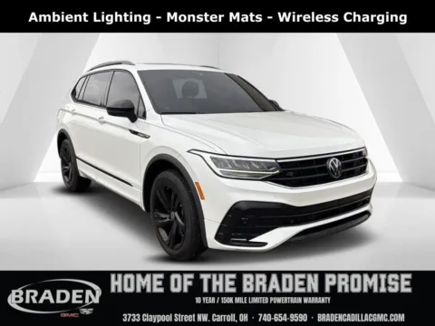 White 2024 Volkswagen Tiguan 2.0T SE R-Line Black for sale in Carroll, OH