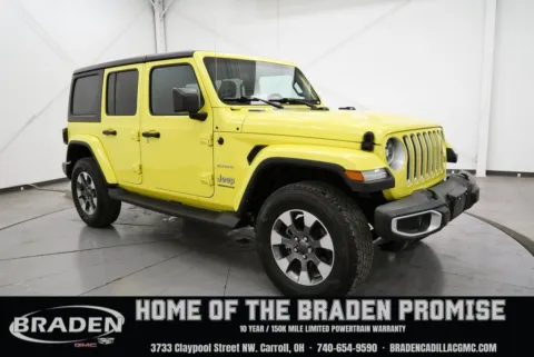 Yellow 2023 Jeep Wrangler Sahara for sale in Carroll, OH