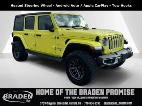 Yellow 2023 Jeep Wrangler Sahara for sale in Carroll, OH