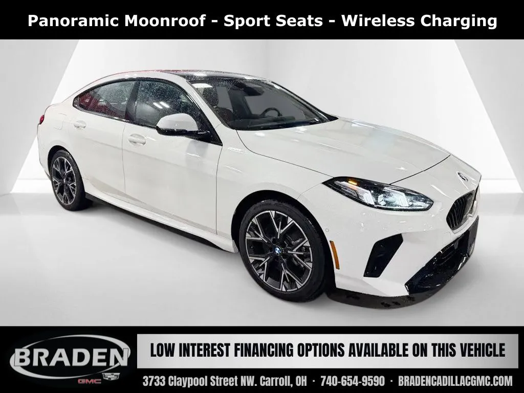 White 2025 BMW 2 Series 228 xDrive Gran Coupe for sale in Carroll, OH