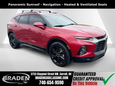 Red 2021 Chevrolet Blazer RS for sale in Carroll, OH