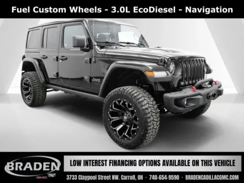 Black 2020 Jeep Wrangler Unlimited Rubicon for sale in Carroll, OH