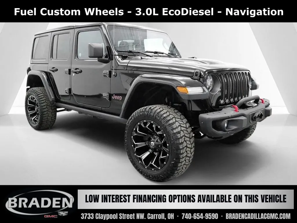 Black 2020 Jeep Wrangler Unlimited Rubicon for sale in Carroll, OH