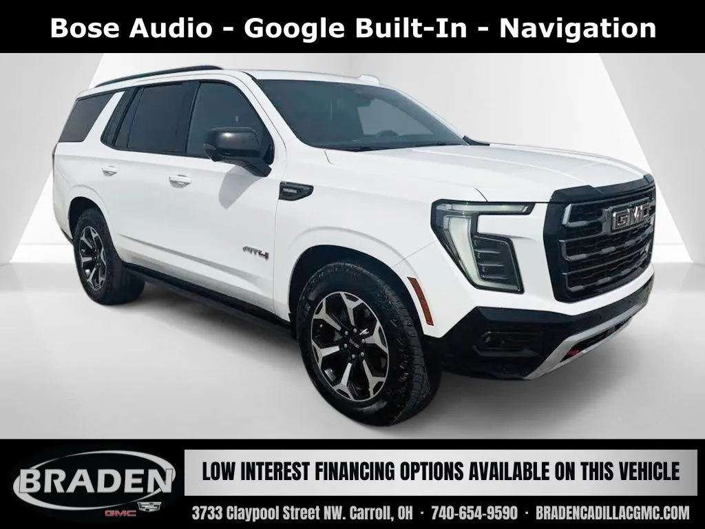 White 2026 GMC Yukon AT4 for sale in Carroll, OH