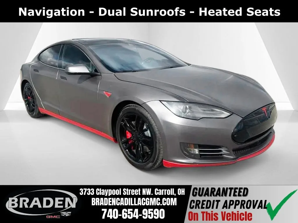 Blue 2015 Tesla Model S 85D for sale in Carroll, OH