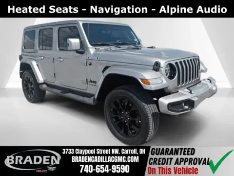 Silver 2020 Jeep Wrangler Unlimited Sahara High Altitude for sale in Carroll, OH