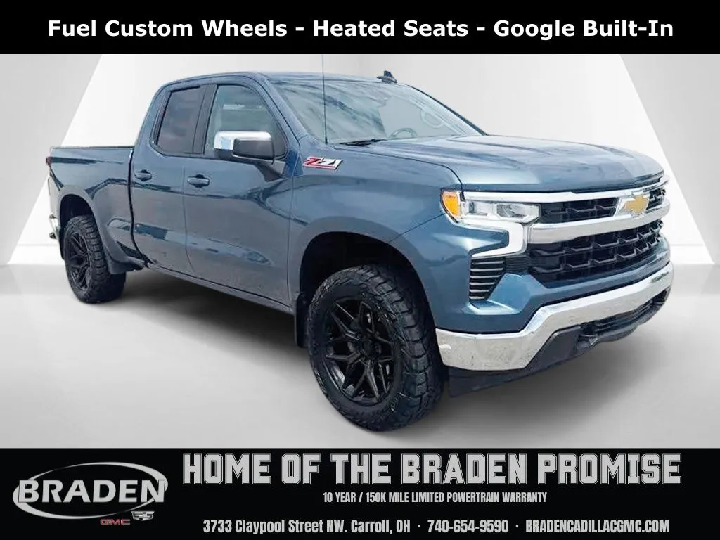 Blue 2024 Chevrolet Silverado 1500 LT for sale in Carroll, OH