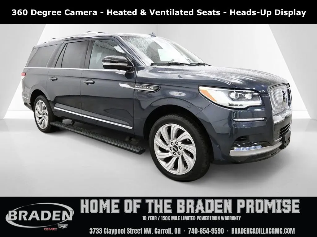 Blue 2024 Lincoln Navigator L Reserve for sale in Carroll, OH