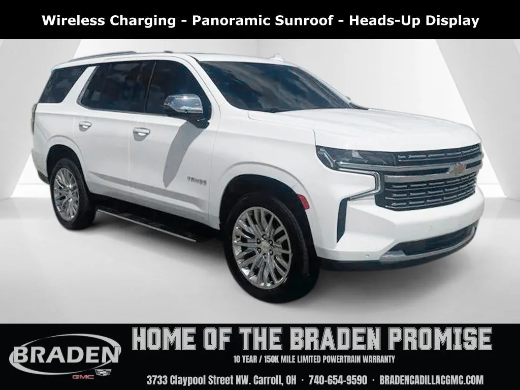 White 2024 Chevrolet Tahoe Premier for sale in Carroll, OH