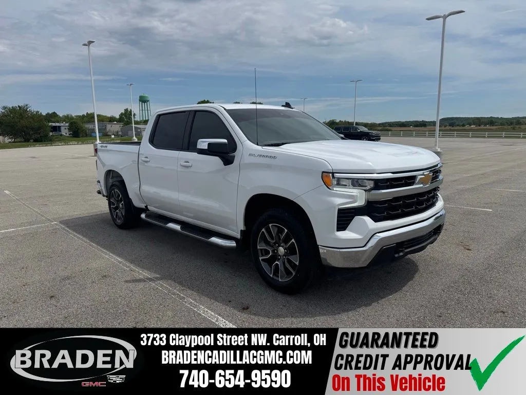 White 2022 Chevrolet Silverado 1500 LT for sale in Carroll, OH