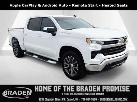 White 2022 Chevrolet Silverado 1500 LT for sale in Carroll, OH