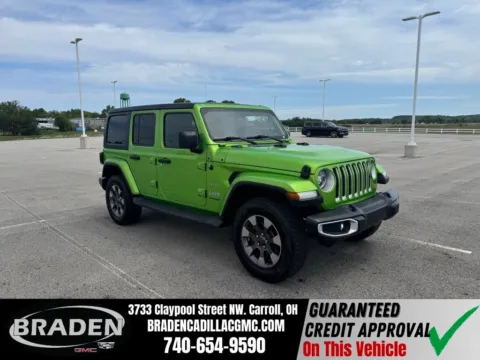 Green 2019 Jeep Wrangler Unlimited Sahara for sale in Carroll, OH