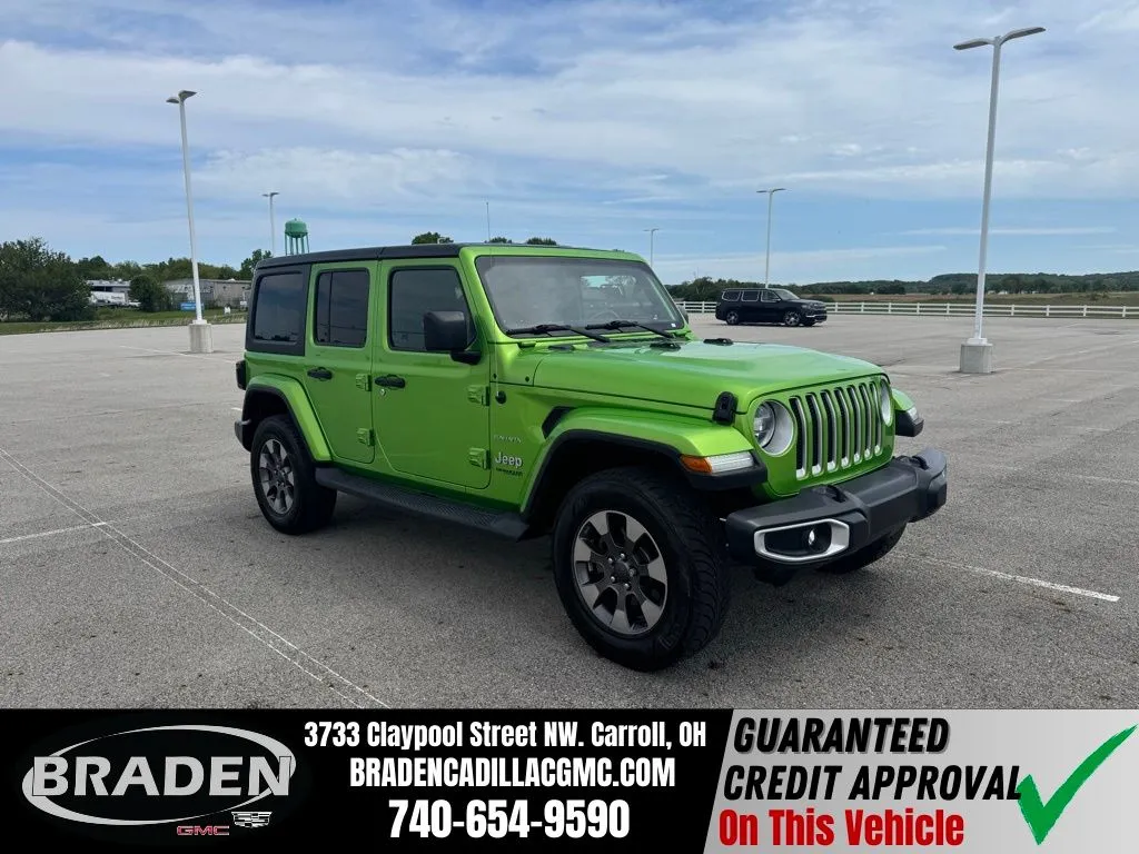 Green 2019 Jeep Wrangler Unlimited Sahara for sale in Carroll, OH
