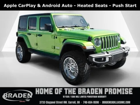 Green 2019 Jeep Wrangler Unlimited Sahara for sale in Carroll, OH