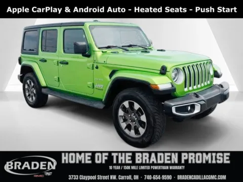 Green 2019 Jeep Wrangler Unlimited Sahara for sale in Carroll, OH