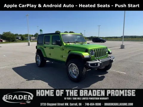 Green 2019 Jeep Wrangler Unlimited Sahara for sale in Carroll, OH