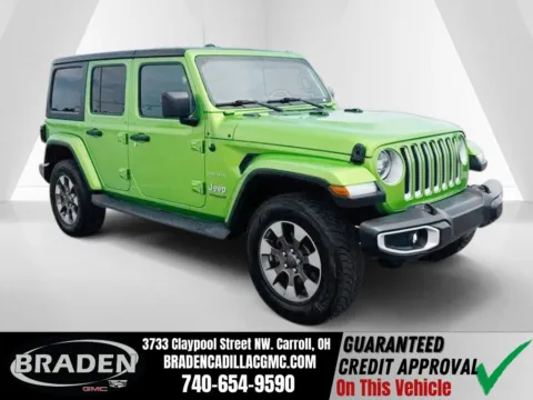 Green 2019 Jeep Wrangler Unlimited Sahara for sale in Carroll, OH