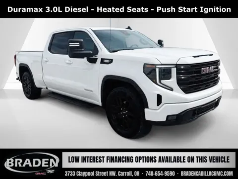 White 2023 GMC Sierra 1500 Elevation for sale in Carroll, OH