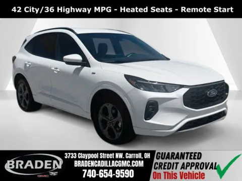 White 2024 Ford Escape Hybrid ST-Line Select for sale in Carroll, OH