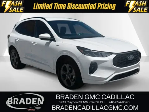 White 2024 Ford Escape Hybrid ST-Line Select for sale in Carroll, OH