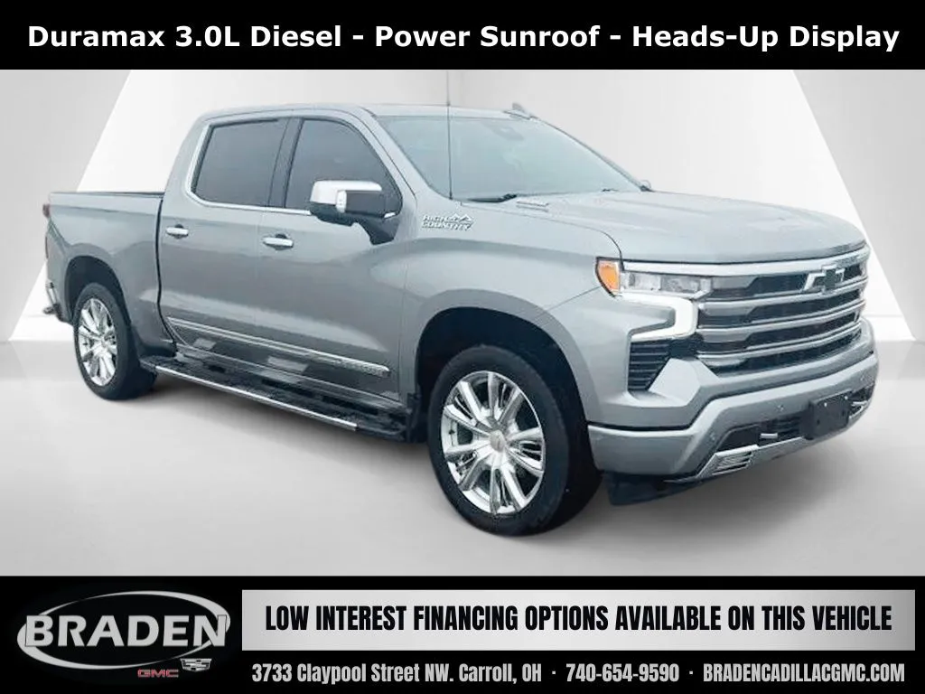Gray 2025 Chevrolet Silverado 1500 High Country for sale in Carroll, OH