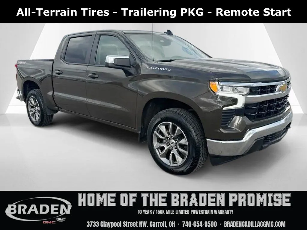 Brown 2023 Chevrolet Silverado 1500 LT for sale in Carroll, OH