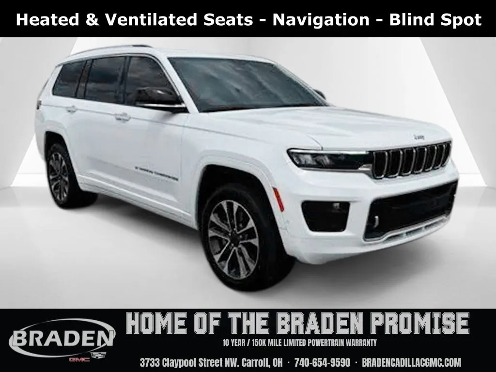 White 2024 Jeep Grand Cherokee L Overland for sale in Carroll, OH