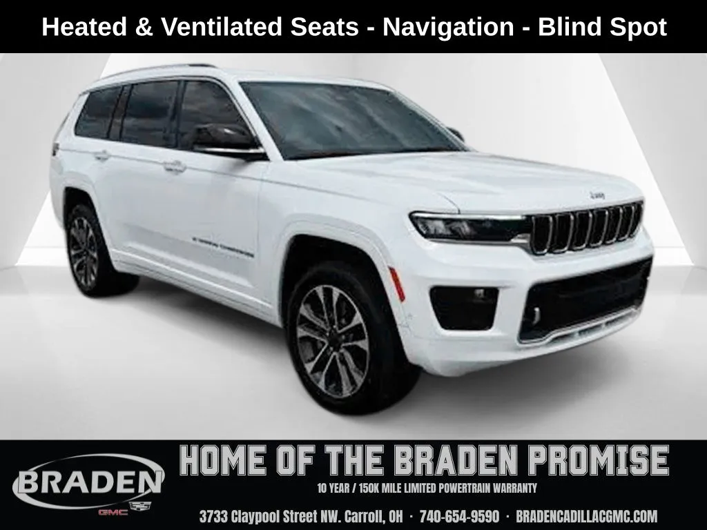 White 2024 Jeep Grand Cherokee L Overland for sale in Carroll, OH