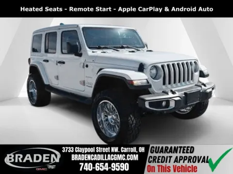 White 2022 Jeep Wrangler Unlimited Sahara for sale in Carroll, OH