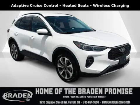 White 2024 Ford Escape Platinum for sale in Carroll, OH