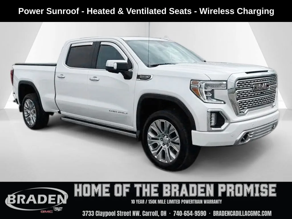 White 2022 GMC Sierra 1500 Limited Denali for sale in Carroll, OH