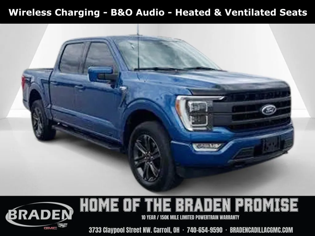 Blue 2023 Ford F-150 Lariat for sale in Carroll, OH