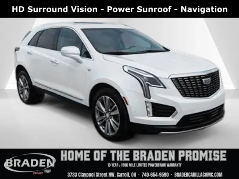 White 2024 Cadillac XT5 Premium Luxury for sale in Carroll, OH
